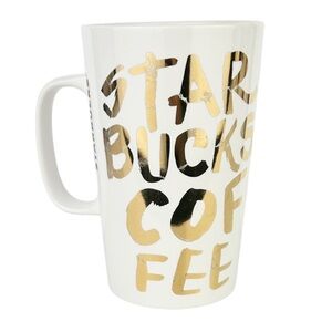 Starbucks | 16oz Gold Graffiti Lettering Coffee Tea Mug 2015